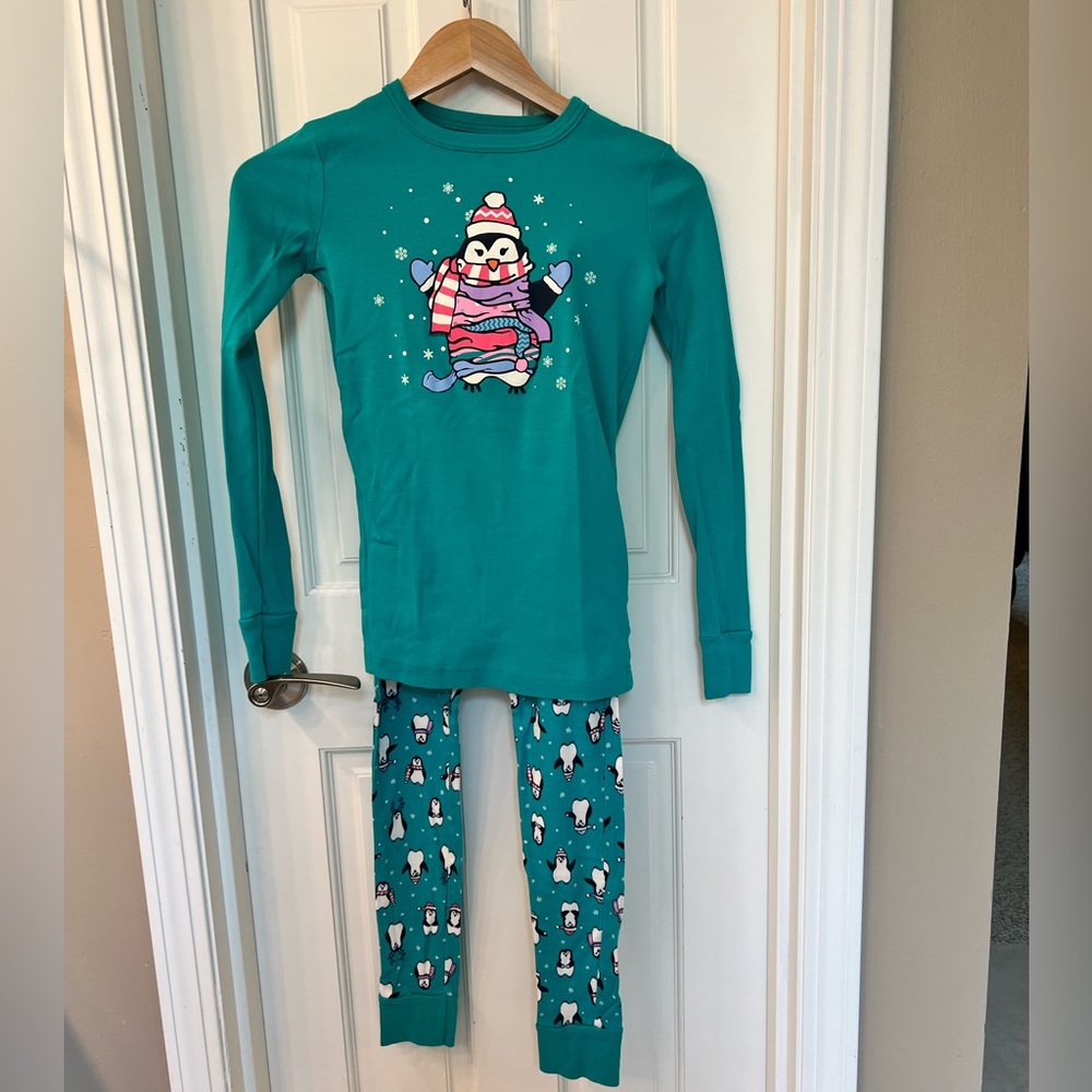 Size 12 kids Lands End pajama set